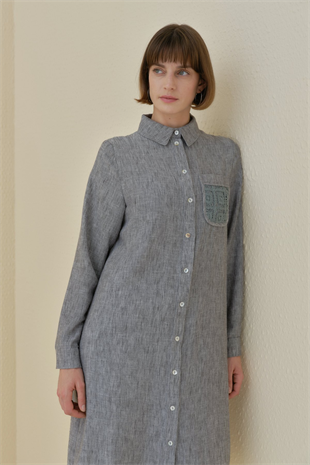 Nihan Brode Dantel Detaylı Tunik