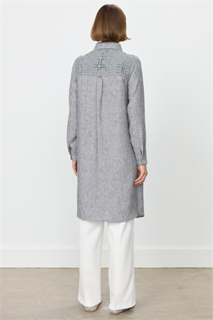 Nihan Brode Dantel Detaylı Tunik