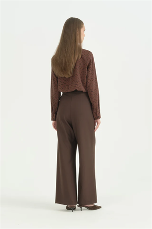 NİHAN İki Pileli Palazzo Pantalon