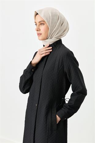 Nihan İnce Kapitone Beli Büzgülü Kap