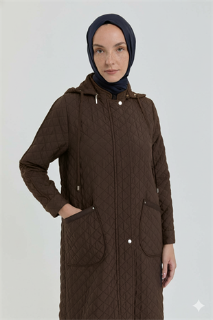 Nihan İnce Kapitone Cep Detaylı Kap