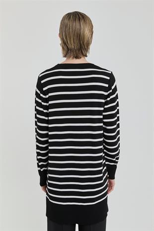 NİHAN Nihan Çizgili Rayon Triko Tunik