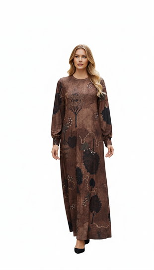 NOİ JARSE BAŞAK TANELİ KASIMPATI ÇİÇEKLİ A FORM ELBİSE