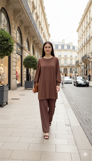 NOİ KREP JARSE UZUN MANŞETLİ BLUZ