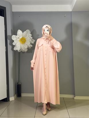 NOİ KREP KUMAŞ GÖMLEK ELBİSE