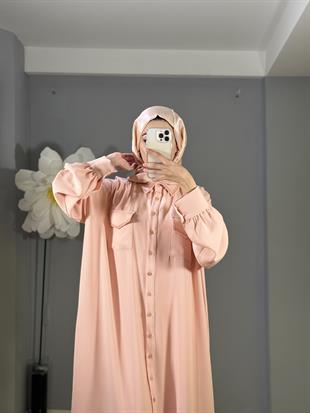 NOİ KREP KUMAŞ GÖMLEK ELBİSE