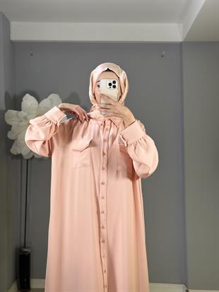 NOİ KREP KUMAŞ GÖMLEK ELBİSE