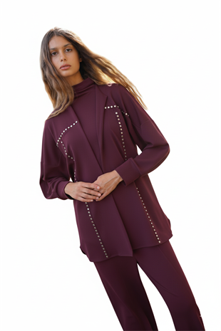NOİ MODAL KEMERLİ BOL PAÇA PANTOLON