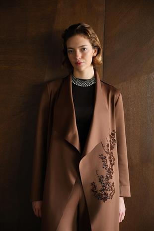 NOİ SCUBA ŞAL YAKA FLOGLU CEKET