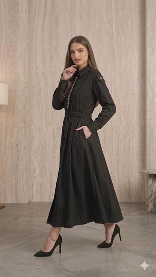 NURE TAŞ İŞLEMELİ ELBİSE