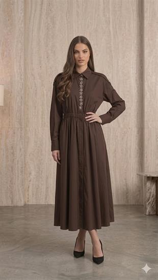 NURE TAŞ İŞLEMELİ ELBİSE