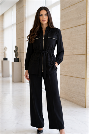 NURE LİLİ DANTEL TAKIM