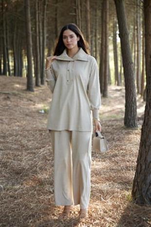 Premium By Moodbasic ÇITÇIT DETAYLI TRİKO TAKIM