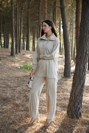 Premium By Moodbasic ÇITÇIT DETAYLI TRİKO TAKIM