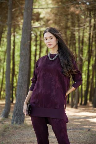 Premium By Moodbasic DESENLİ İPEK CUPRA TAKIM