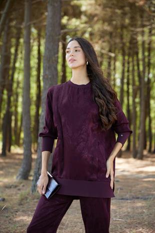 Premium By Moodbasic DESENLİ İPEK CUPRA TAKIM