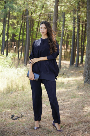 Premium By Moodbasic DESENLİ İPEK CUPRA TAKIM