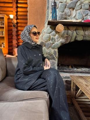 Premium By Moodbasic KENDİNDEN SİMLİ KABARTMALI ÇITÇITLI TAKIM