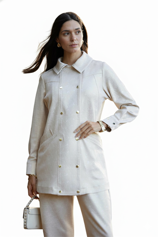 Premium By Moodbasic KENDİNDEN SİMLİ KABARTMALI ÇITÇITLI TAKIM