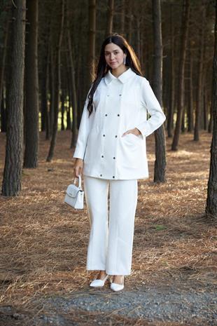 Premium By Moodbasic KENDİNDEN SİMLİ KABARTMALI ÇITÇITLI TAKIM