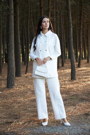 Premium By Moodbasic KENDİNDEN SİMLİ KABARTMALI ÇITÇITLI TAKIM