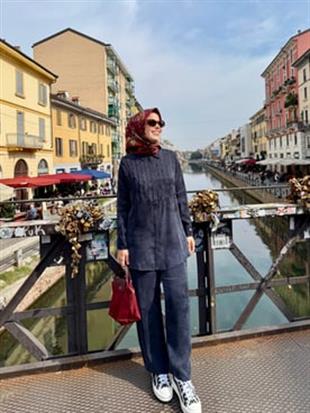 Premium By Moodbasic NERVÜR DETAYLI TAŞ İŞLEMELİ TAKIM