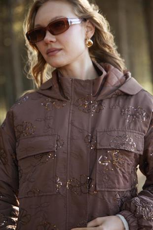 Premium By Moodbasic PUL NAKIŞLI KAPİTONE ASTARLI MONT