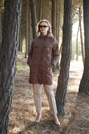 Premium By Moodbasic PUL NAKIŞLI KAPİTONE ASTARLI MONT