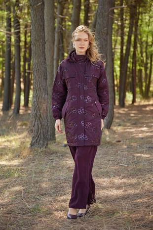 Premium By Moodbasic PUL NAKIŞLI KAPİTONE ASTARLI MONT