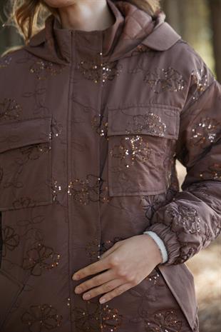 Premium By Moodbasic PUL NAKIŞLI KAPİTONE ASTARLI MONT