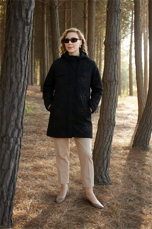 Premium By Moodbasic PUL NAKIŞLI KAPİTONE ASTARLI MONT