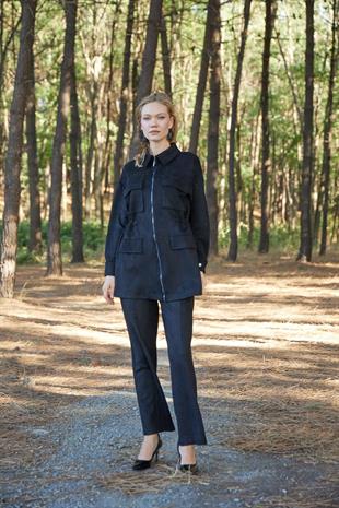 Premium By Moodbasic SERPME TAŞLI SÜET TAKIM