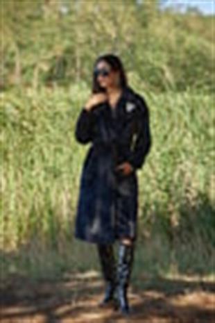 Premium By Moodbasic TAŞ AKSESUARLI PELUŞ KÜRKLÜ KABAN