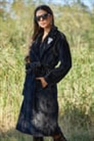 Premium By Moodbasic TAŞ AKSESUARLI PELUŞ KÜRKLÜ KABAN