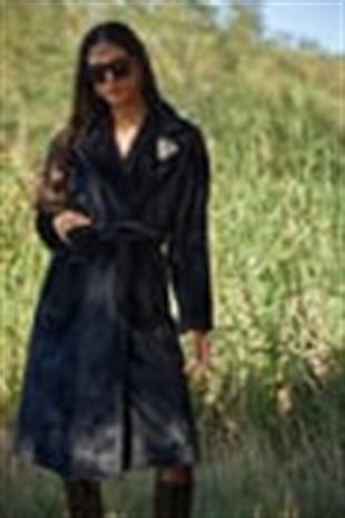 Premium By Moodbasic TAŞ AKSESUARLI PELUŞ KÜRKLÜ KABAN