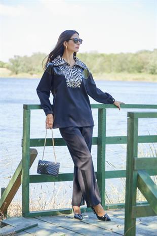 Premium By Moodbasic ZEBRA JAKAR DESENLİ ÖRME TAKIM