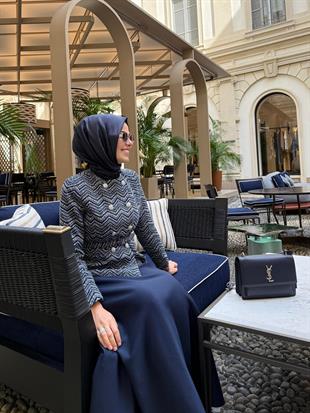 Premium By Moodbasic ZİKZAK DESENLİ ÇİFT DÜĞMELİ CEKET