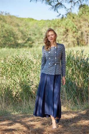 Premium By Moodbasic ZİKZAK DESENLİ ÇİFT DÜĞMELİ CEKET