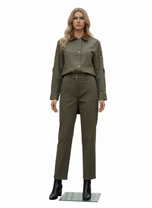 YEŞİM ÖZCAN GABARDİN PANTOLON