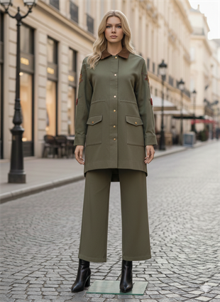 YEŞİM ÖZCAN GABARDİN PANTOLON