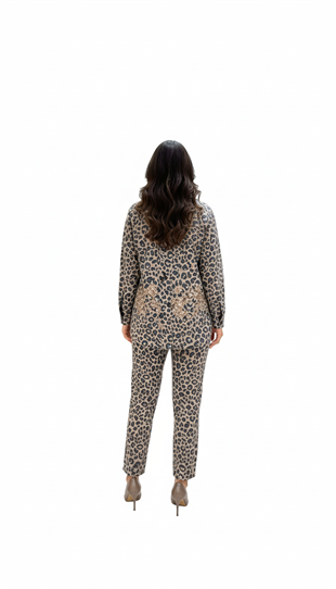 YEŞİM ÖZCAN LEOPAR PANTOLON