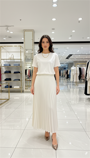 YEŞİM ÖZCAN PLİSELİ ETEK