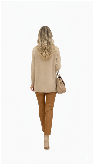 YEŞİM ÖZCAN SİMLİ TRİKO TUNİK