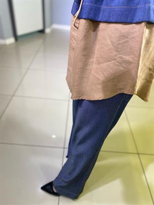 YEŞİM ÖZCAN TAŞLI KOT TUNİK