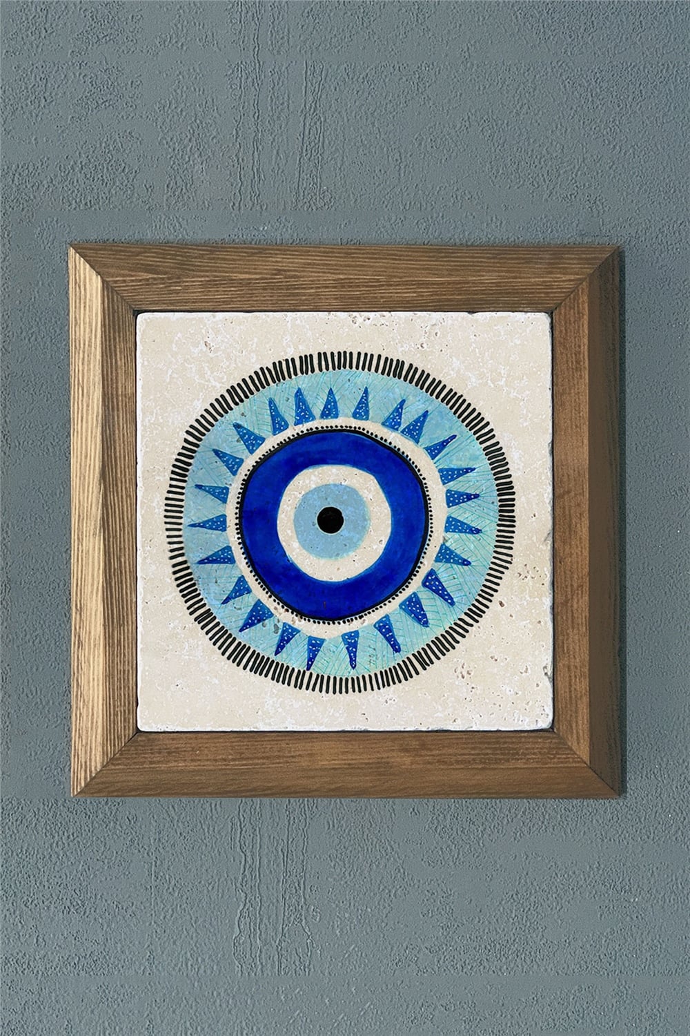 MASİF ÇERÇEVELİ DOĞALTAŞ TABLO PANO OSCAR STONE DECOR 28x28 cm / PRMT2020-1456