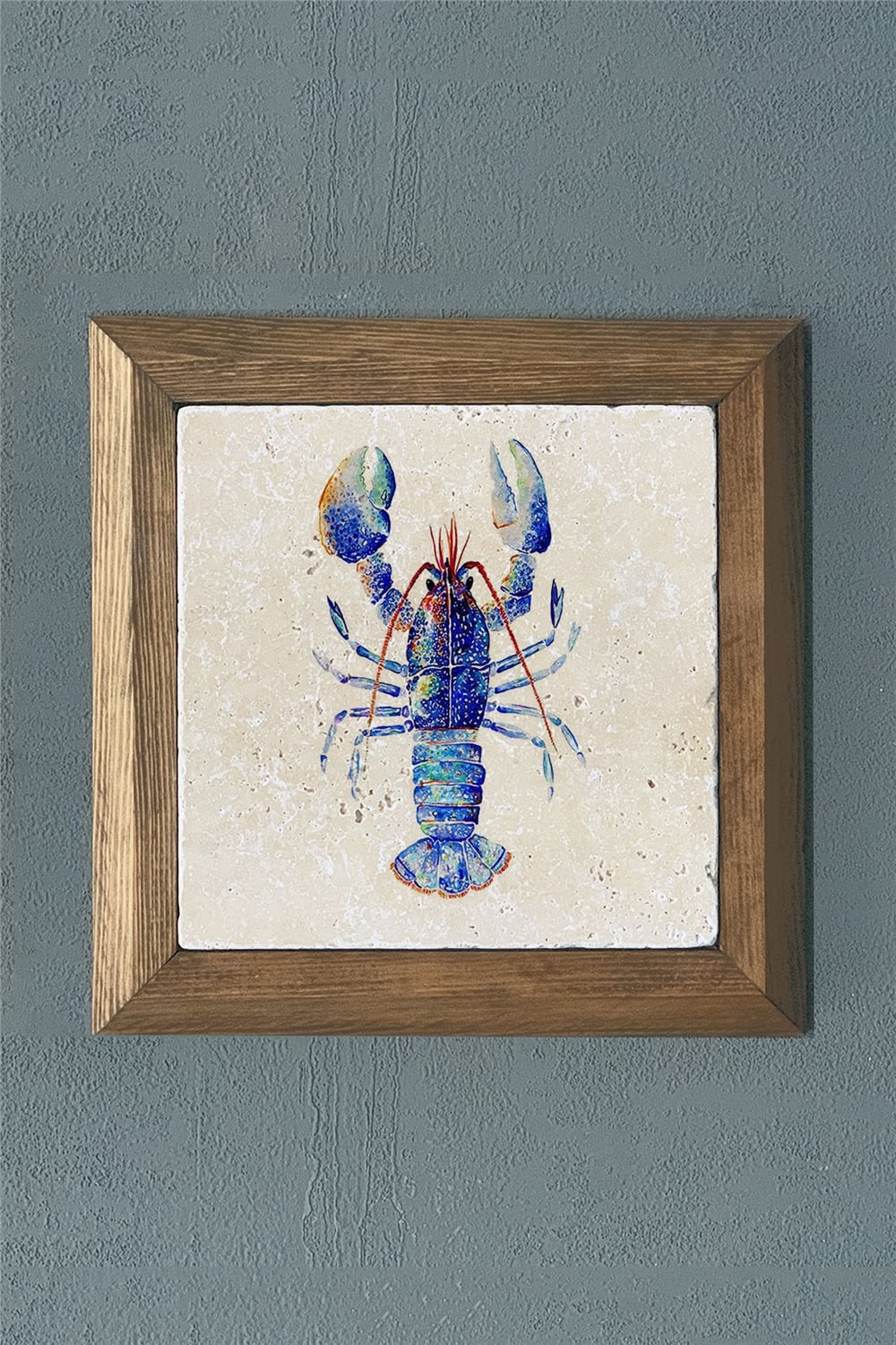 MASİF ÇERÇEVELİ DOĞALTAŞ TABLO PANO OSCAR STONE DECOR 28x28 cm / PRMT2020-1457