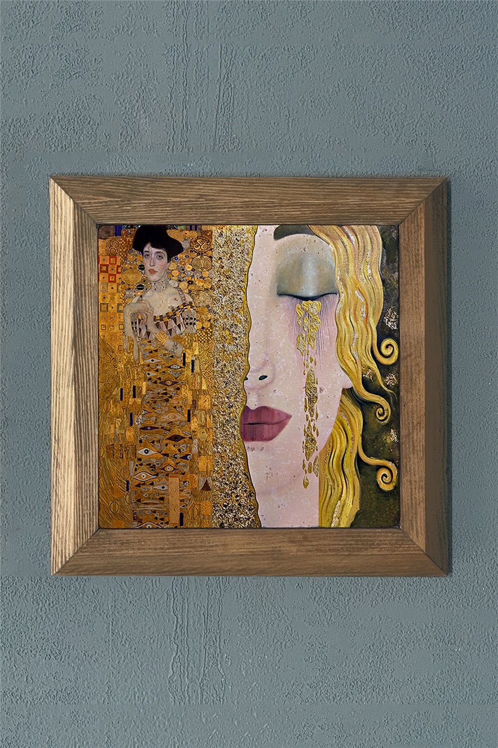 MASİF ÇERÇEVELİ DOĞALTAŞ TABLO PANO OSCAR STONE DECOR 28x28 cm / PRMT2020-1412