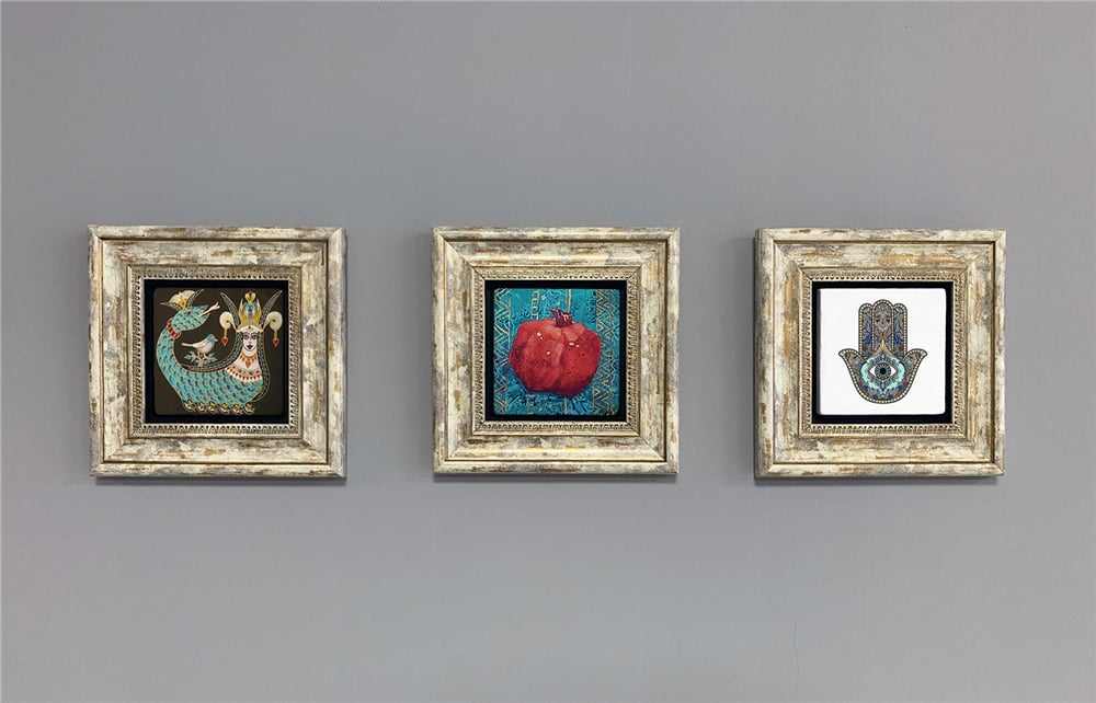 OSCAR STONE DECOR 3'lü ÇERÇEVELİ DOĞALTAŞ DUVAR DEKORU / 3CDD-40-346 (WALL DECOR)