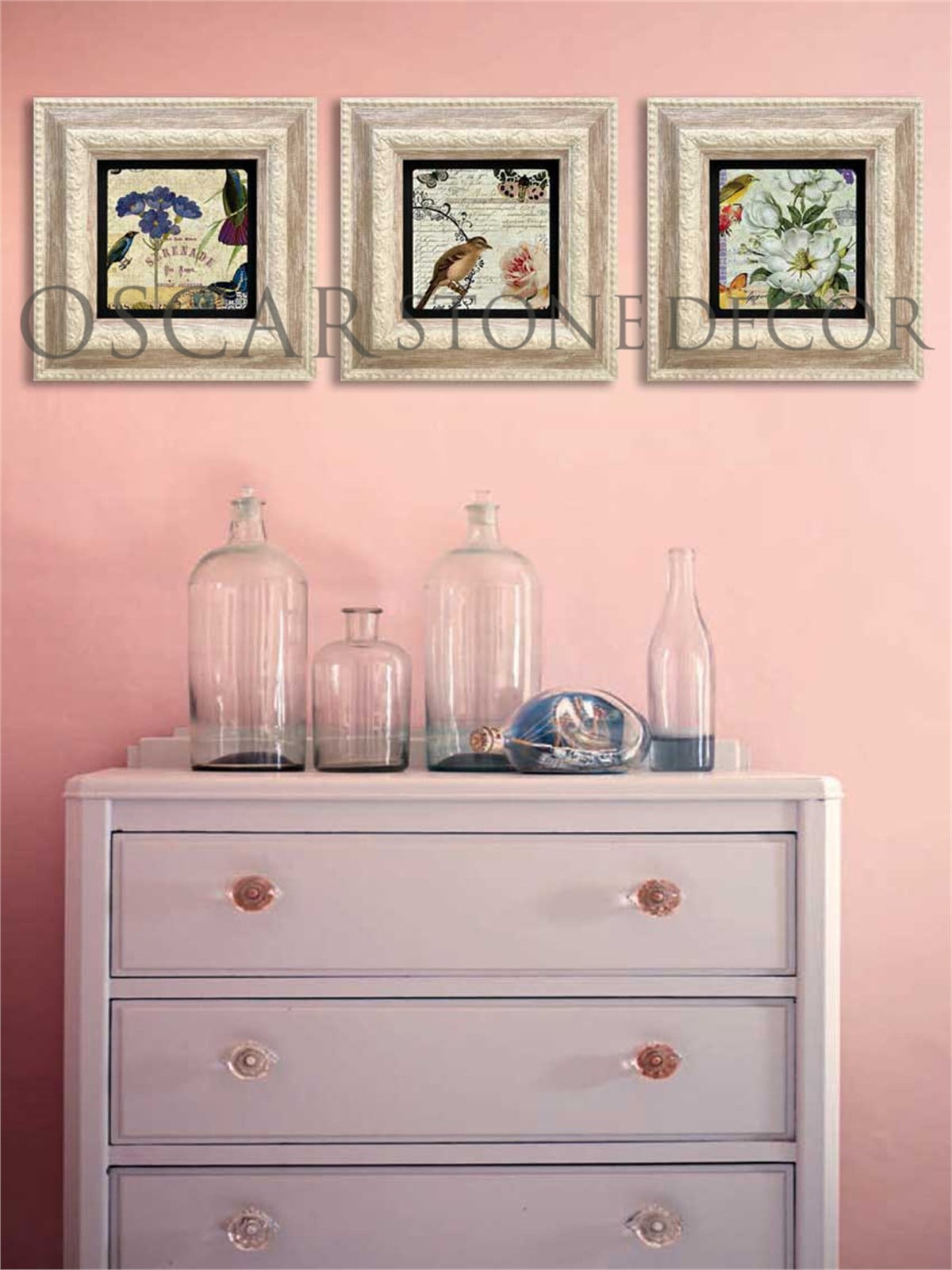 OSCAR STONE DECOR 3'lü ÇERÇEVELİ DOĞALTAŞ DUVAR DEKORU / 3CDD-10-001 (WALL DECOR)