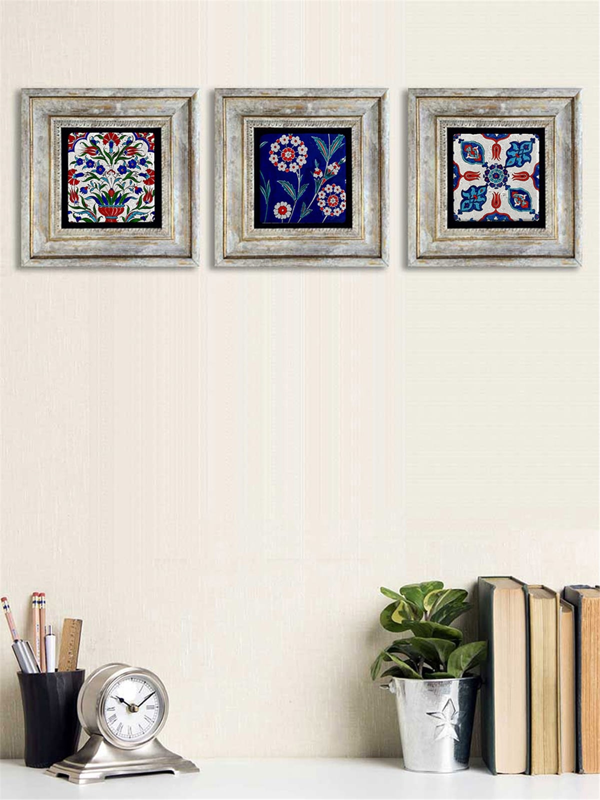 OSCAR STONE DECOR 3'lü ÇERÇEVELİ DOĞALTAŞ DUVAR DEKORU / 3CDD-40-044 (WALL DECOR)